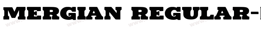 Mergian Regular字体转换